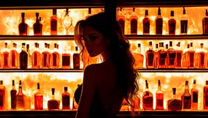 Barra libre con destilados y bebidas